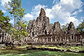 Angkor Thom - Bayon temple, general view from West 